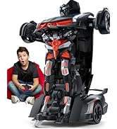 Veeniix V992 Transform Robot RC Car, 1:14 Scale, 2-in-1 Robot Toy Car with Sound &amp; Light Effects,...