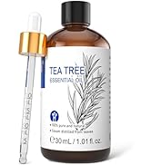 HIQILI 1 Fl Oz Tea Tree Oil, Nail Growth, Hair Restoration, Can be Added to Shampoo, Body wash, F...