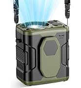 coldSky Upgrade Portable Waist Fan Clip On, 10000mAh Rechargeable Wearable Belt/Neck Personal Fan...