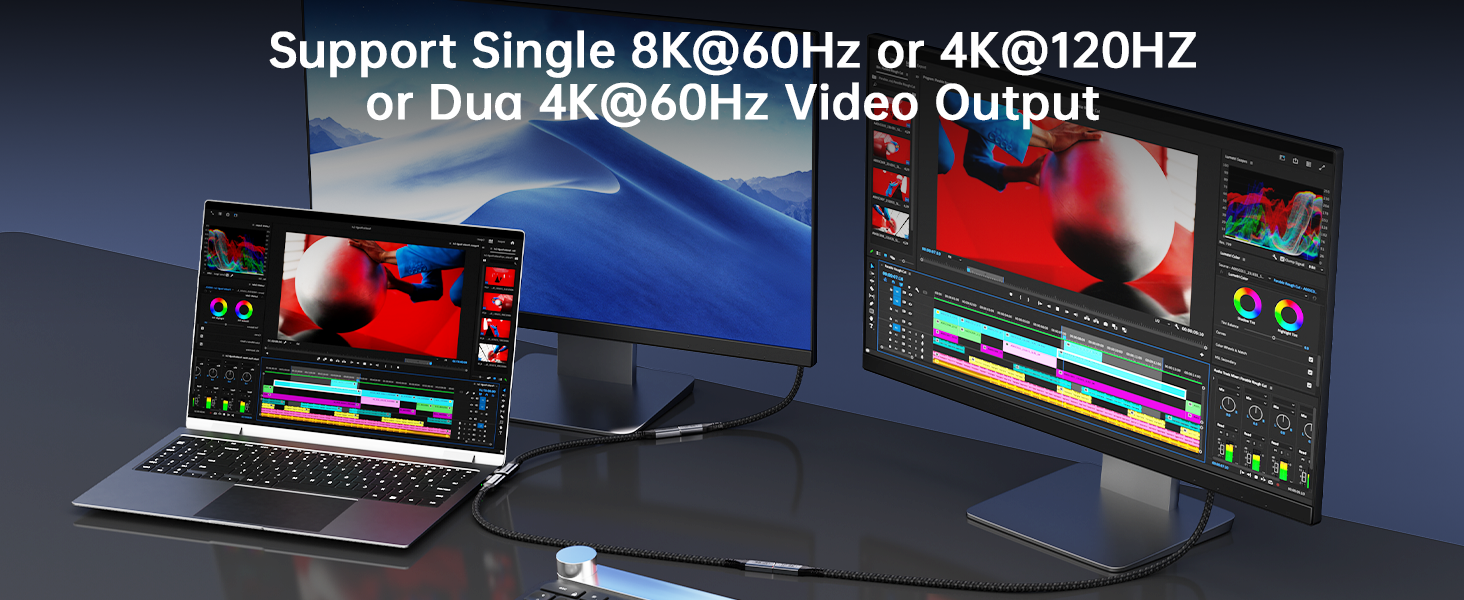8K@60Hz or 4K@120Hz Video
