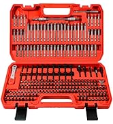 AMM 232 Piece Ultimate Screwdriver Bit Set, Cr-V Steel Impact Driver Bit Set, Includes Security B...