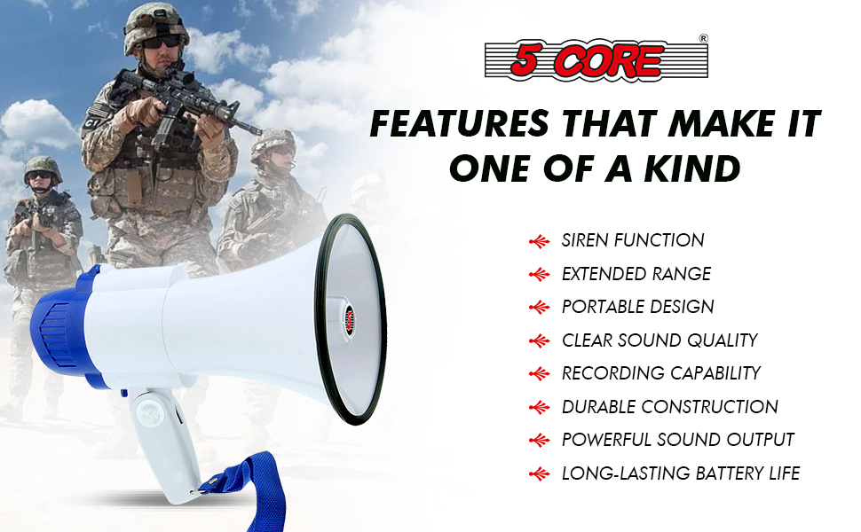 megaphones, bull horns, bull horn loud speaker, horn speaker, megaphone with mic, megaphone speaker