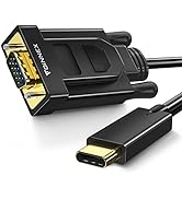 FOINNEX USB-C to VGA Cable 10ft, USB Type-C VGA Adapter Cord (Thunderbolt 3/4) for MacBook Pro, i...