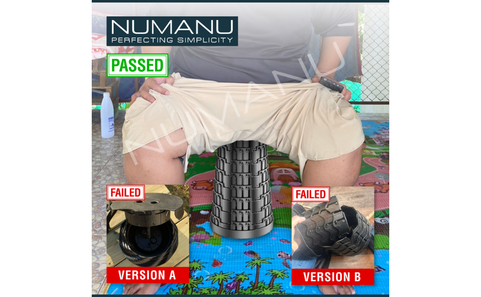 Portable Collapsible Stool Weight Capacity of 620lbs