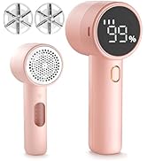 Fabric Shaver, Lint Remover Rechargeable, Electric Portable Sweater Defuzzer with 3 Speeds, 6 Lea...