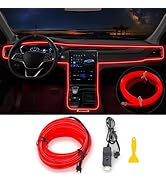 Jushope EL Wire Car LED Lights, Interior Car Lights Strip, USB Car Ambient Lighting with Switch a...