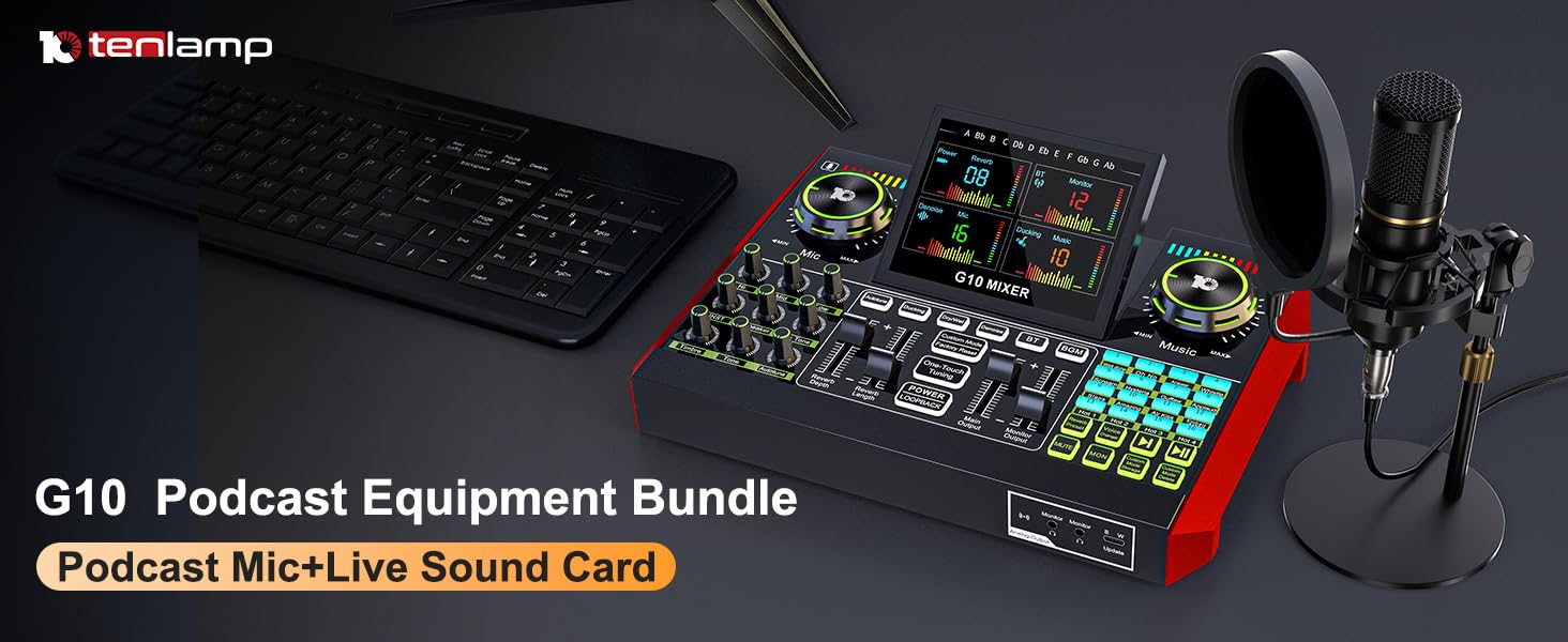audio mixer sound board live sound card sound mixer music mixer podcast mixer