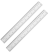 YouOKLight Plastic Ruler 30cm, Clear Ruler,Transparent Ruler 12 inch,Metric Ruler,Ruler 30cm for ...