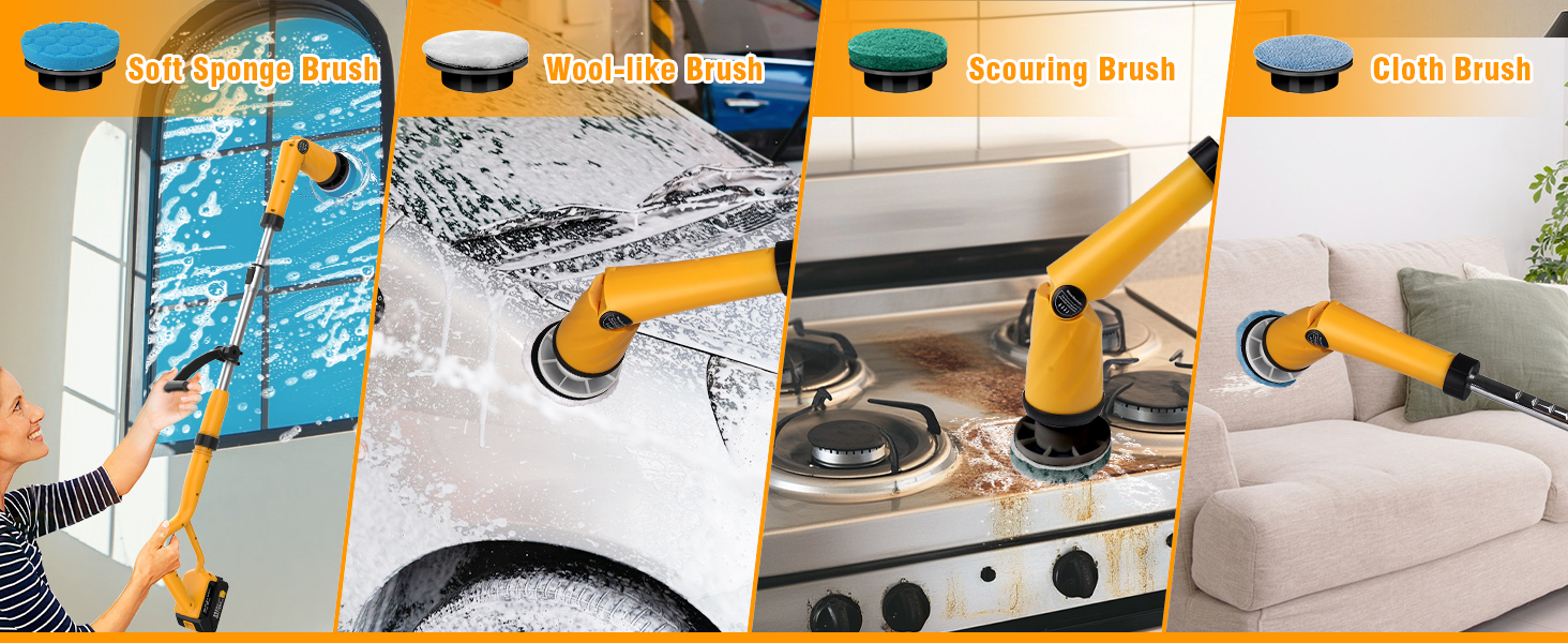 electric spin scrubber
