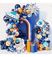 Ouddy Party 142Pcs Outer Space Party Decorations Balloon Garland Kit, Space Birthday Party Suppli...