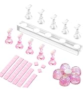Makartt Nail Stand for Press On Nails Display Practice Art Magnetic Fake Nail Holder for Painting...