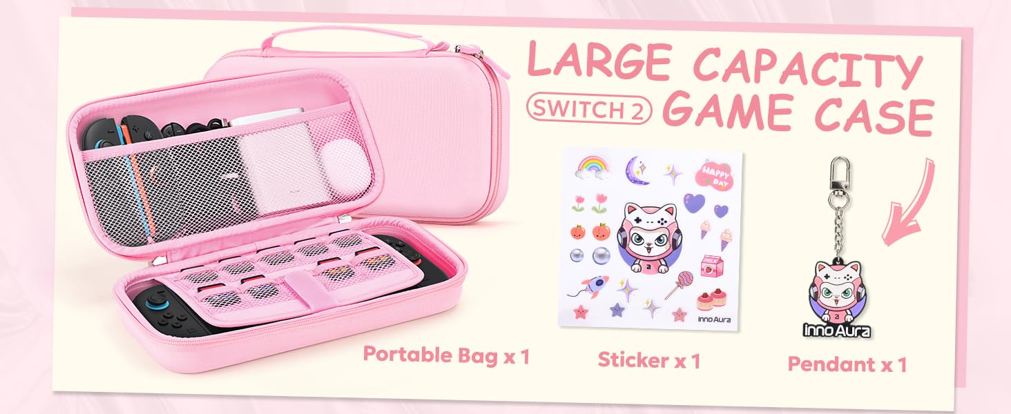 switch 2 case pink