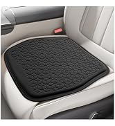 Fkewp Gel Car Seat Cushion, Non-Slip Front Seat Bottom Cushion Pad, Black | Breathable 3D Honeyco...
