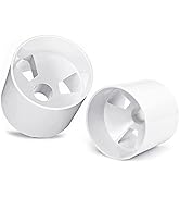 ZLY 2PCS Golf Hole Cup,ABS Ivory White Plastic Golf Cups,Dimension 4" Depth, Diameter 4 1/4 inche...