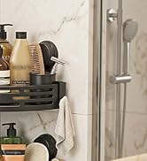 Corner Shower Caddy Suction Cup No Drilling, Bathroom Organizers and Storage, 2026 Removable Tria...