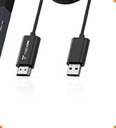 TobenONE USB C Wireless HDMI Transmitter and Receiver, Wireless Display Adapter 3 USB Ports, 4K H...