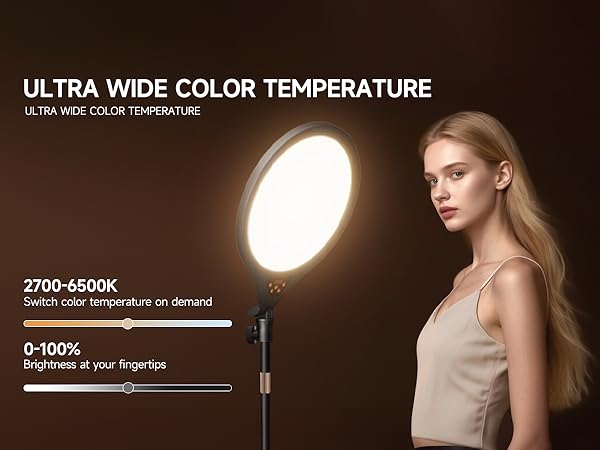 led ring light with stand