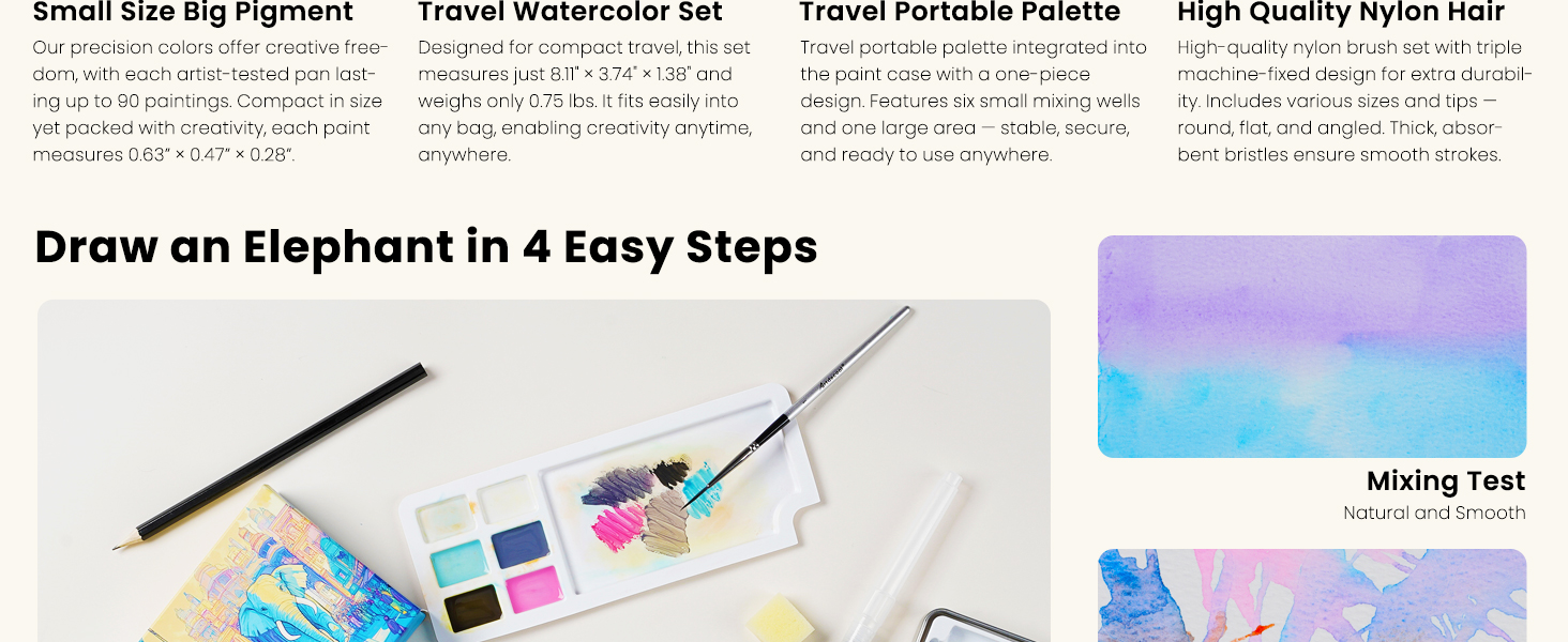 watercolor paint set