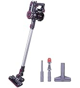 Lightweight Cordless Vacuum Cleaner with HEPA Filter, 280W 18.5KPa, Up to 50 Minutes, Self-Standi...