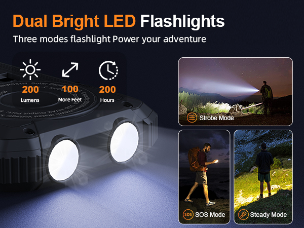 led flashlight power bank