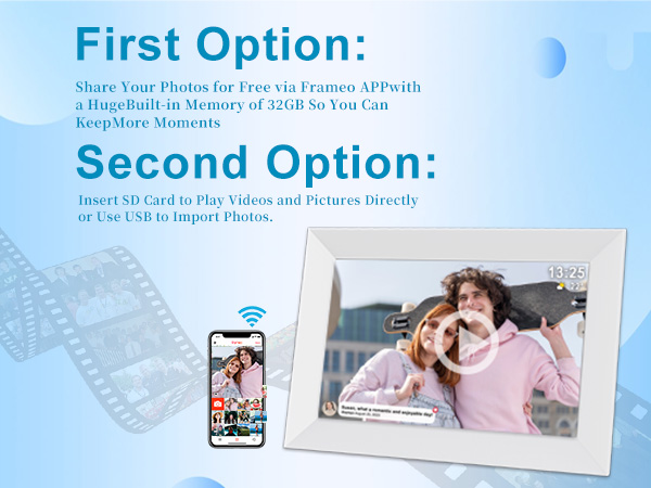smart digital picture frame wifi