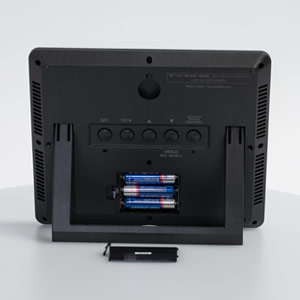 Back of Clock With Batteries Installed