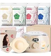 KOTAMU Waxing Kit for Women &amp; Men, Wax Warmer for Hair Removal, Digital Wax Kit with Silicone Pot...