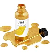 ARTME Liquid Gold Leaf Paint, 1.69 oz/50 ml Acrylic Metallic Gold Paint for Art Painting, Handcra...