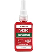 VIKAGU 290 High-Medium Strength Thread Lock - 50ml Bottle, Quick-Dry Adhesive for Bolts, Nuts, Sc...