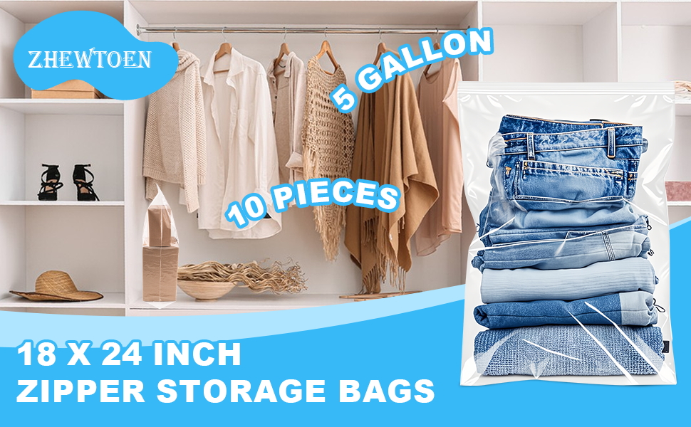 ZHEWTOEN plastic storage bags