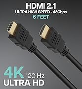 VisionTek HDMI 2.1 6 Foot Cable - Compatible with HDTV Formats, OS X, & Windows (M/M) (901463)