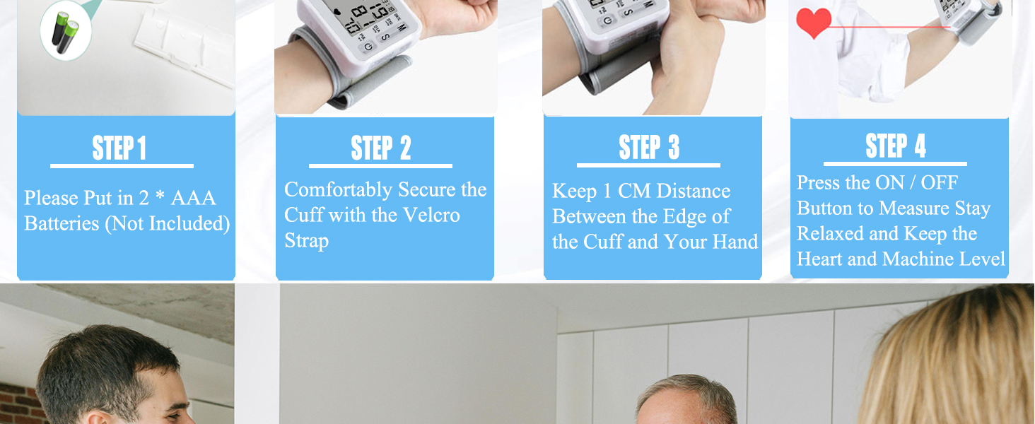 wrist blood pressure monitor wrist high blood pressure monitor wrist BP monitor with case