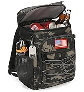 Tactical Backpack Cooler, 25L Cooler Backpack Insulated Leak-Proof, Heavy Duty Large Lunch Backpa...