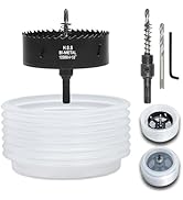 VIKITON 4-1/8 Hole Saw for Recessed Lights, 4.1 Inch Hole Cutter with Dust Bowl Catcher for Led R...