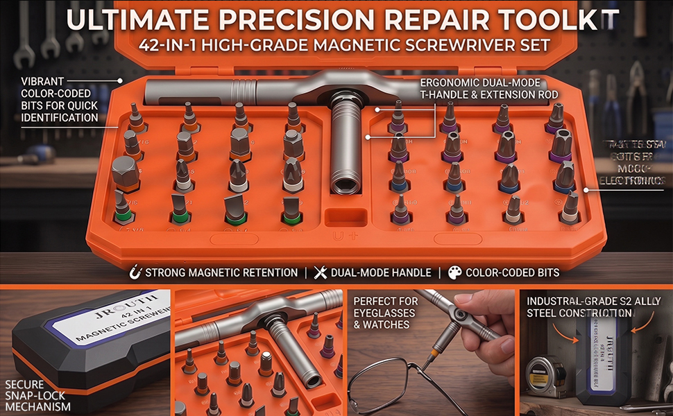 multi bit screwdriver with magnetizer