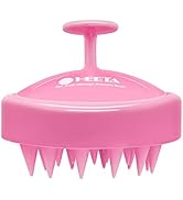 HEETA Hair Shampoo Brush, Scalp Care Hair Brush with Soft Silicone Scalp Massager (Rose Pink)