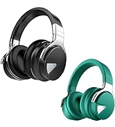 Silensys E7 Active Noise Cancelling Headphones Bluetooth Headphones with Microphone Deep Bass Wir...