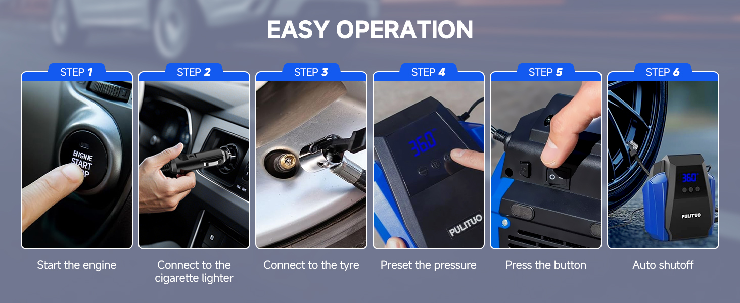 Tire Inflator Portable Air Compressor