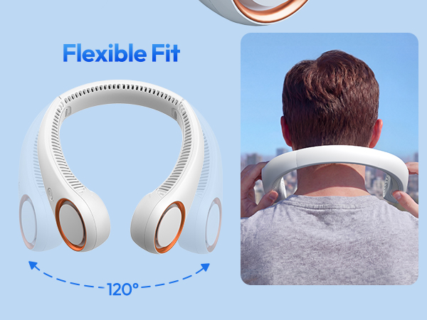 personal cooling fan battery operated fan ventilador de cuello neckfan summer gifts
