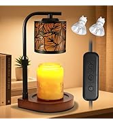 Candle Warmer Lamp with Timer &amp; Dimmer- Electric Wax Melt Warmer with Adjustable Height for Scent...