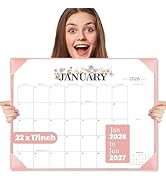 Desk Calendar 2026 - Large 22x17 Monthly Calendar, 18 Month Desk Top Calendars (Jan 2026–Jun 2027...