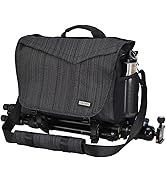 CADeN Camera Bag Case Shoulder Messenger Photography Bag with Laptop Compartment 14", Tripod Hold...