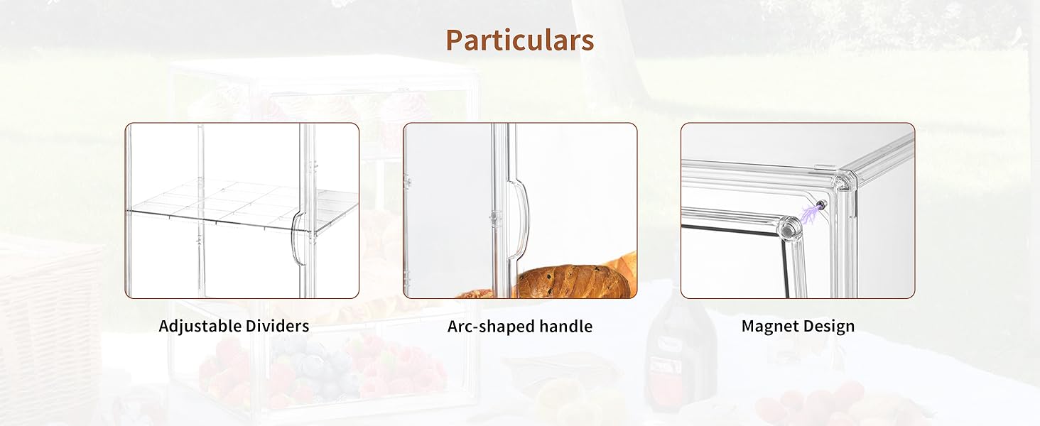 adjustable diveders arc-shaped handle magnetic design