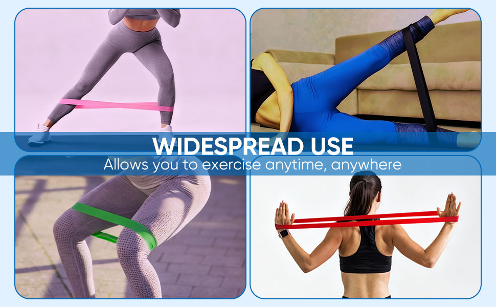 7 Pack Elastic Resistance Bands Set