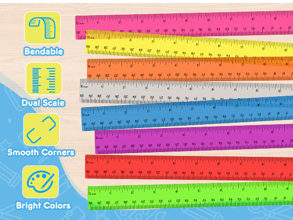 Colors Clear Ruler 