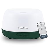 SEEDSEEL 300ML Mini Essential Oil Diffuser with USB-C Power Cord, 7 LED Color Changing Lights, 8 ...