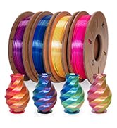 Kretrum Silk PLA 3D Printer Filament, 3D Printing Filament, Coextrusion Silk PLA Filament 1.75mm,...