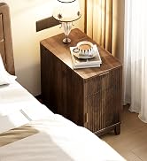 Narrow Nightstand Fluted