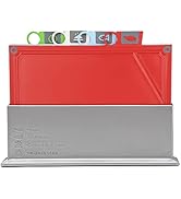 Index Cutting Board Set with Storage Case - Dishwasher Safe &amp; Non-Slip, Chopping Board Set of 4 B...