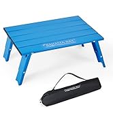 Old Bahama Bay Ultralight Aluminum Mini Table, Foldable Small Beach Table with Retractable Legs, ...